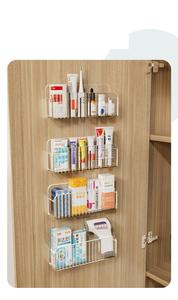 Support mural de stockage de pommade de luxe en acrylique ondulé avec boîte de rangement cloisonnée - Product Image 2