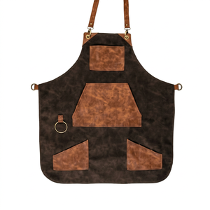 Tablier en jean robuste et résistant à l'usure pour homme, avec logo personnalisé, idéal pour le travail de charpentier, barbier ou barista - Product Image 1
