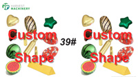 Machine d'emballage de chocolat en feuille, forme demi-ovale, haute efficacité, distribution de colle entièrement automatisée, conception personnalisée
