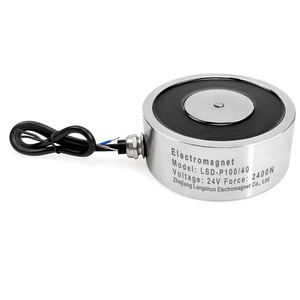 Électroaimant à démagnétisation rapide LSD-P100/40 IP68, <span class=keywords><strong>aimant</strong></span> électrique rond, solénoïde électromagnétique CC, ventouse de levage - Product Image 1
