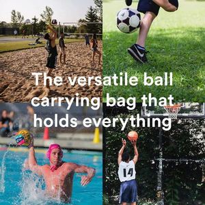 Muestra Gratuita, Bolsa de Malla para Balones con Certificación BSCI, Bolsa de Deporte, Red para Balones de Gimnasio, Bolsa para Balones de Béisbol, Voleibol, Baloncesto, Fútbol - Product Image 4