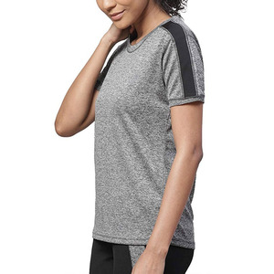 T-shirts pour femmes de taille standard, couleur unique, coupe ajustée, best-sellers, vente chaude, service OEM, manches courtes, t-shirts de sport - Product Image 5