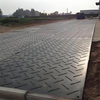 Tapis de protection PE portable pour la construction de turbines éoliennes, épaisseur 10mm/20mm, avec service de découpe pour véhicules lourds