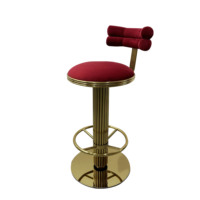 Chaises de bar modernes, tabourets de bar en métal, avec accoudoirs, en acier doré, mobilier de restaurant pour cuisine, option OEM ODE acceptée, tabouret de bar pivotant