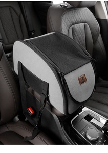 Siège de voiture portable pour chien, transporteur pour petits chiens et chats, ceinture de sécurité réglable, sac de voyage, lit confortable pour animaux de compagnie - Product Image 4