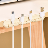 Organisateur de bureau gestionnaire de câbles en plastique avec couvercle visible pince de moyeu d'artefact stockage fixe pour câbles de données de charge de téléphone