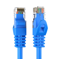 Kabel Patch Ethernet CAT6 RJ-45 Kabel Jaringan LAN Biru