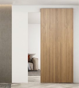 Verdecktes Innenschiebetürsystem mit Aluminiumschiene und Zubehör Schiebetürbeschläge für Holztüren - Product Image 1