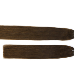 Extensions de cheveux humains Genius Weft pour professionnels de salon, double trame, extrémités épaisses, 100% Remy Silk Flat Weft, extensions sans couture - Product Image 5