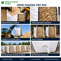 Sac en vrac pour bois de chauffage, sac géant FIBC en maille ventilée de 2000 kg, robuste, traité anti-UV, réutilisable, pour approvisionnement en vrac, Saco De Lena