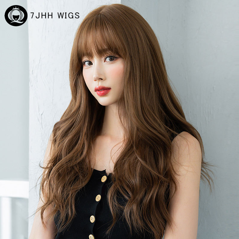 Brown Wig Artificial Hair Wigs Long Straight Reddish Brown Wig