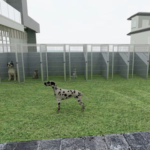 Taşınabilir dostu modüler köpek kafesi sandık lüks köpek kulübesi özelleştirilmiş Walk-in evcil hayvan kulubesi ile büyük alan çalıştırmak - Product Image 1