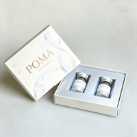 Emballage de médicaments imprimé sur mesure, étiquette de flacon de 2 ml/3 ml/10 ml et boîte de peptides, 1 paquet de 2 flacons, insert en plastique pour plateau, boîte holographique