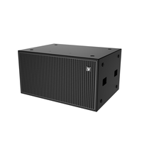 Subwoofer double 18 pouces à longue portée 1800W AES 38Hz-250Hz, sensibilité 102dB, haut-parleur basse fréquence pour installation fixe sur scène
