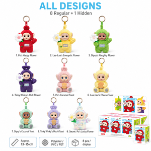 Venta al por mayor POPMART Teletubbies <span class=keywords><strong>Say</strong></span> <span class=keywords><strong>Hello</strong></span> Serie 13 Llavero de peluche de 15 cm Caja sorpresa Colgante lindo para bolso Regalo - Product Image 4