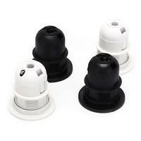 Douille de lampe en plastique blanc Durable E27, douille de tête de lampe à demi-fil