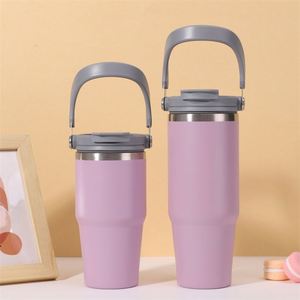 Superfit American Style 20oz 40oz 304 Stainless Steel Vacuum Insulated Travel Tumbler Large Capacity Outdoor Portable <b>Straw</b> 6-12 - Product Image 5