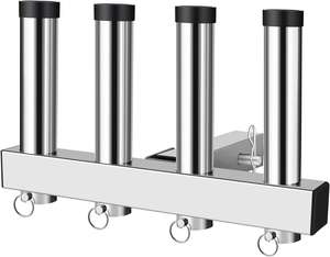 <span class=keywords><strong>Support</strong></span> de tige d'<span class=keywords><strong>attelage</strong></span> réglable en acier inoxydable avec <span class=keywords><strong>support</strong></span> de camion pour motos, accessoires de <span class=keywords><strong>moto</strong></span> de stockage de canne à pêche - Product Image 2