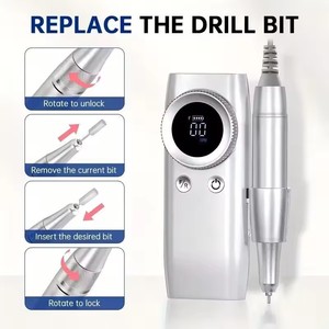 45000 tr/min perceuse à ongles <span class=keywords><strong>manucure</strong></span> Machine Rechargeable professionnel électrique <span class=keywords><strong>ponceuse</strong></span> à ongles électrique Portable <span class=keywords><strong>Kit</strong></span> de fichiers - Product Image 4