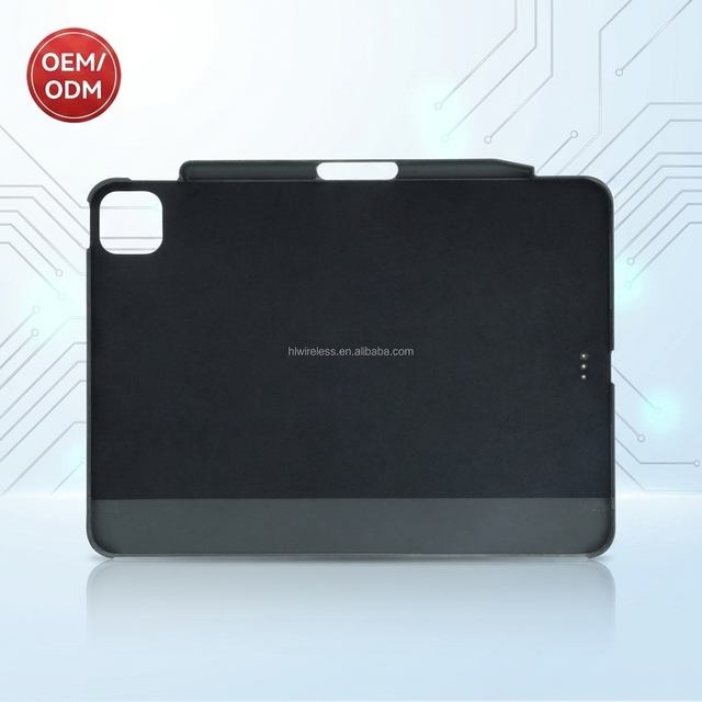 Buddycover Slim Protective Case Pencil Holder Magnetic for iPad Pro 11 Air Compatible Magic Keyboard Smart Folio Black/White ABS