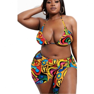 Nuevo Bikini de Dos Piezas, Traje de Baño Sólido Personalizado en Tallas Grandes, Spandex/Poliéster de Secado Rápido, Sujetador Push-Up con Tirantes en V, OUTPACE, Ropa de Baño para Mujer - Product Image 4