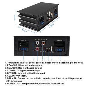 Jmance New Product Black Car Audio Amplifier <strong>Processor</strong> 4 Way <strong>Dsp</strong> Car Amplifier - Product Image 3