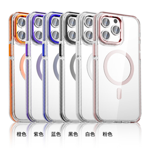 Hai lớp chống sốc TPE bumper cực thả bảo vệ TPU PC trường hợp điện thoại với sạc không dây cho Iphone 15Promax - Product Image 6