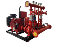 Pompa tempur api tekanan tinggi Set Jockey pompa pemadam kebakaran pompa Diesel Drive pompa elektrik sistem kebakaran 1250GPM 8Bar