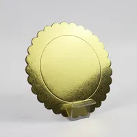 Plateau à gâteau personnalisable en carton ondulé doré, argenté ou blanc – Base en carton pour gâteau