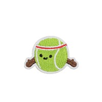 Mini ballon de football sport broderie décoration Patch autocollants bricolage dessin animé Badminton brodé tissu patchs anglais lettre 3D