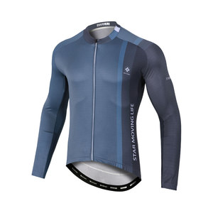 Haut de cyclisme à manches longues multifonctionnel et personnalisable, avec protection UV, respirant, pour le printemps et l'automne - Product Image 2