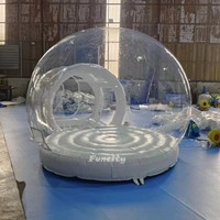 Base de maison bulle gonflable transparente 3M de haute qualité pour mariage, centre commercial, école, usage résidentiel, Fun City