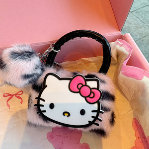 Porte-clés et pendentif de sac à dos en forme de mini-<span class=keywords><strong>balle</strong></span> chaton en peluche, frais et mignon - Product Image 4