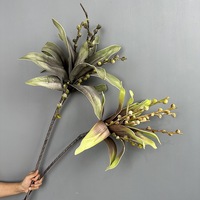 Bouquet de fleurs artificielles LO-988 style nordique en EVA et PE, fausses Protea et Thistle pour showroom moderne et design intérieur minimaliste
