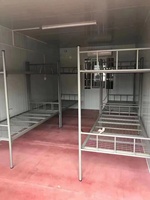 Livraison rapide conteneur détachable 2 chambres maison préfabriquée maison de conteneur vivant fait panneau sandwich pour logement temporaire