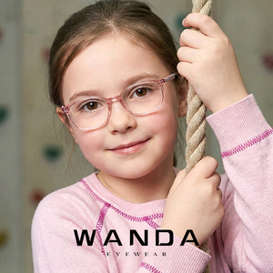Lunettes anti-lumière bleue pour enfants, monture ovale à bord complet K8212, monture TR légère et antidérapante - Product Image 4
