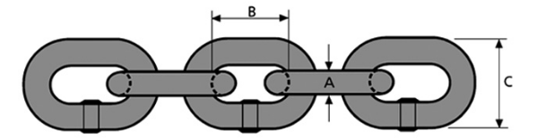 Grade 8 short link lifting chain is fully compliant with EN818-2