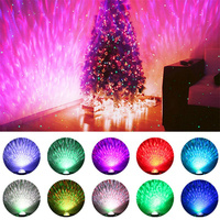 Projecteur d'ambiance cosmique LED Aurora Borealis avec haut-parleur musical et veilleuse, lampe nordique à effet d'océan étoilé