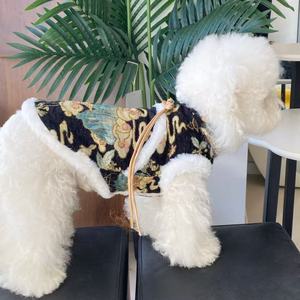 Ropa de Invierno para Mascotas, Estilo Chino, Traje Tang para Perros, Forrado de Felpa, Chaleco Acolchado de Algodón para Festivales - Product Image 4