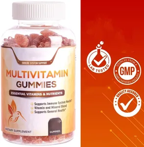 Hot Selling Factory Dietary Sale High Quality Manufacturer OEM Multivitamin Gummues Boost Immune 60 Counts