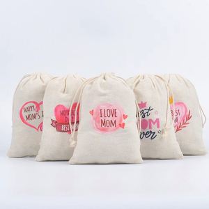 Bolsa de Tela de Algodón con Cordón, Personalizada, Ecológica, Reciclada, con Logotipo Personalizado, Colorida y Suave - Product Image 3