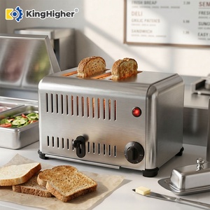 <span class=keywords><strong>Tostadora</strong></span> Comercial de Pan de 4 Rebanadas, <span class=keywords><strong>Tostadora</strong></span> Eléctrica de Acero Inoxidable, Máquina Profesional para Hacer Sándwiches para Restaurantes - Product Image 1