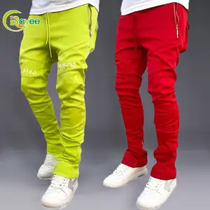 Flouresent Green Trousers for Men Slimming Pants Designer Type Pants