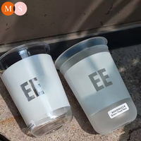 Gobelets en plastique jetables en PP injecté en forme de U pour Bubble Tea, café, jus et smoothies, avec logo personnalisé, 500 ml ou 700 ml