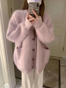 Novità 2023 di Tendenza Coreana: Morbido Cardigan Lavorato a <span class=keywords><strong>Maglia</strong></span> da <span class=keywords><strong>Donna</strong></span>, Caldo e Ampio per Autunno e Inverno, Elegante Cappotto da Esterno - Product Image 5