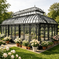 Orangerie de mariage en aluminium, structure en verre préfabriquée pour cérémonie, banquet, fête de jardin, serre moderne personnalisée en extérieur
