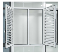 Volets de sécurité en aluminium sur mesure, cadre blanc, thermolaqués, pour maison