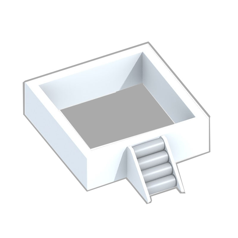 Детские квадратный большой безопасная внутренняя игровая пены белого цвета с рисунком ocean бассейн с шариками
