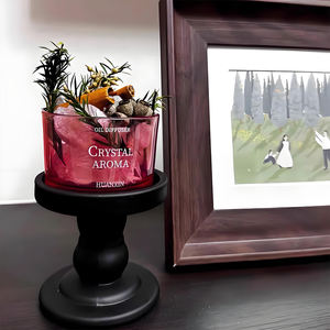 Vente en gros de gobelets à bougies en verre écologiques, porte-bougie d'aromathérapie sans feu pour la décoration de Noël à la maison, pot à bougie - Product Image 1