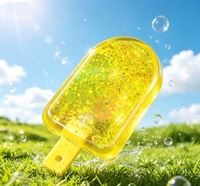 Bestseller Sommer Aurora Eis am Stiel, Maltose-Stressbälle, Quetschspielzeug, Weicher Thermoplastischer Gummi